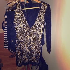 Small Black Lace Dress(Backless)
